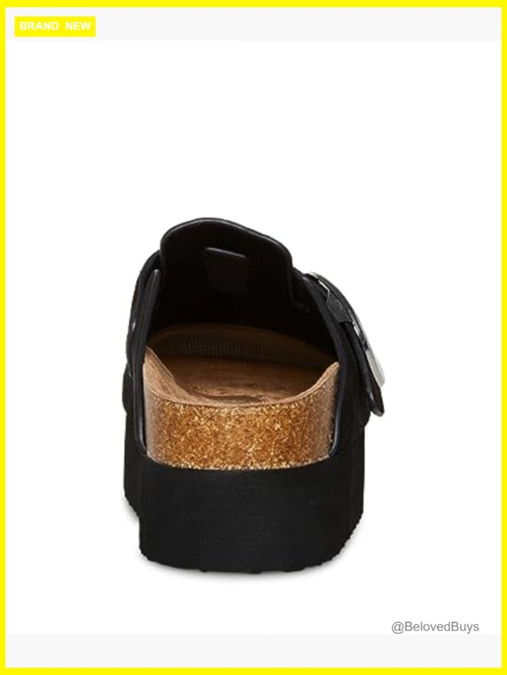 Platform Slip-On Clogs with Adjustable Buckle Strap - Picture 3 of 5